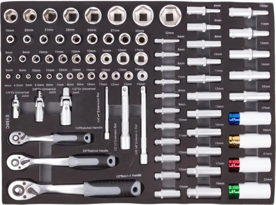 Benson Gereedschapstrolley - 7 laden - 250-delig - Zwart - afbeelding 2 van 6