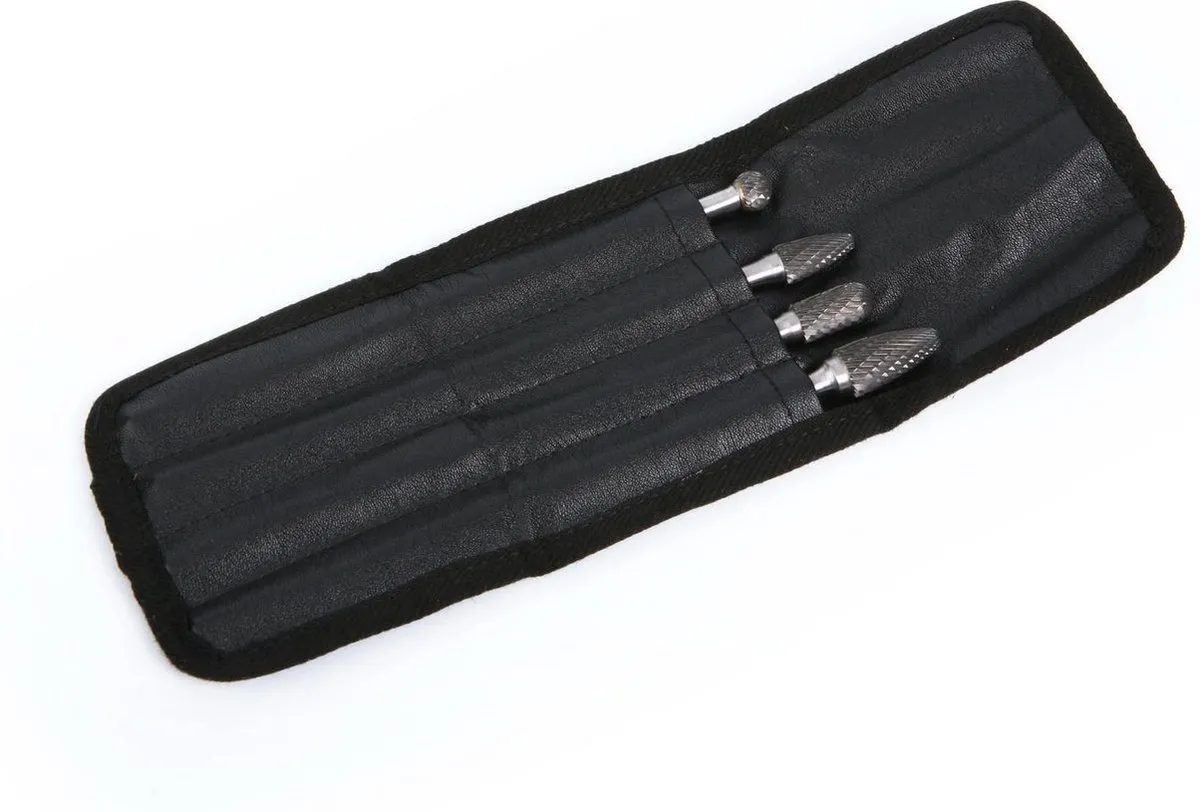 HBM 4-delige Volhardmetaal Stiftfrezenset Ø6mm - Metaal