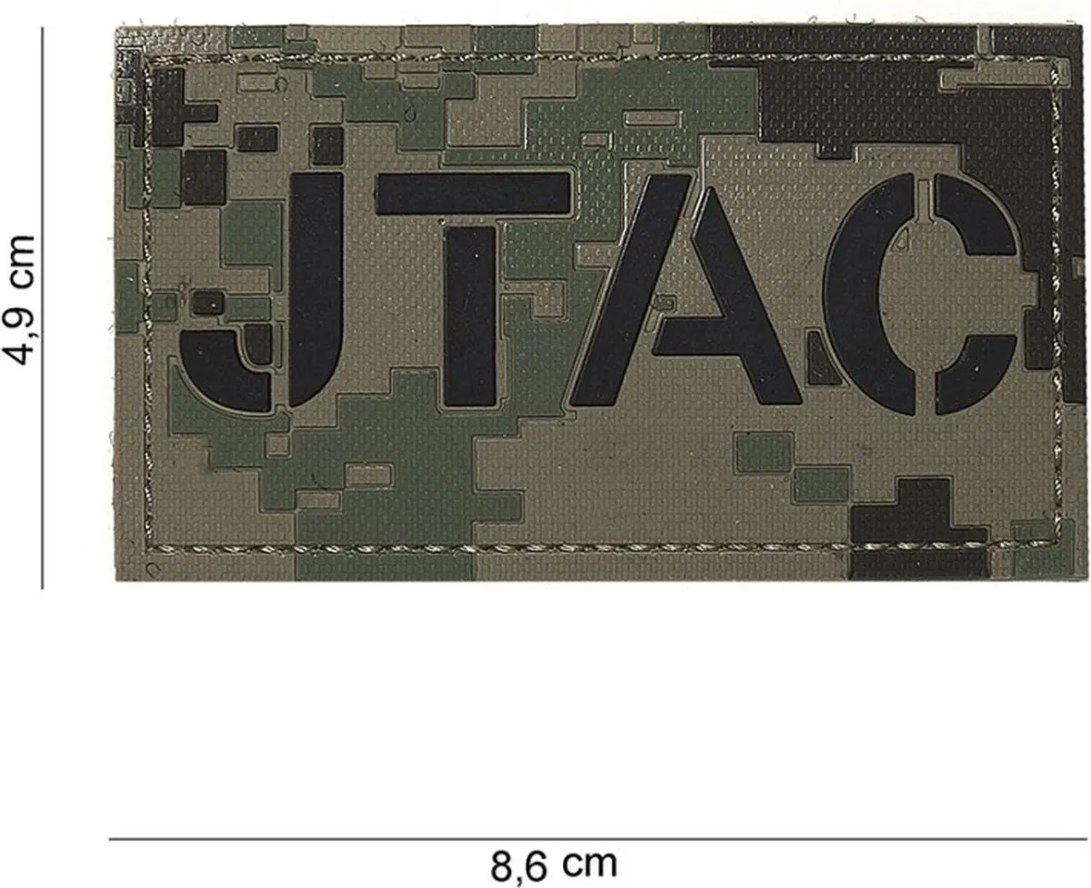 101 Inc Embleem 3D PVC JTAC Dig. Woodland 16103