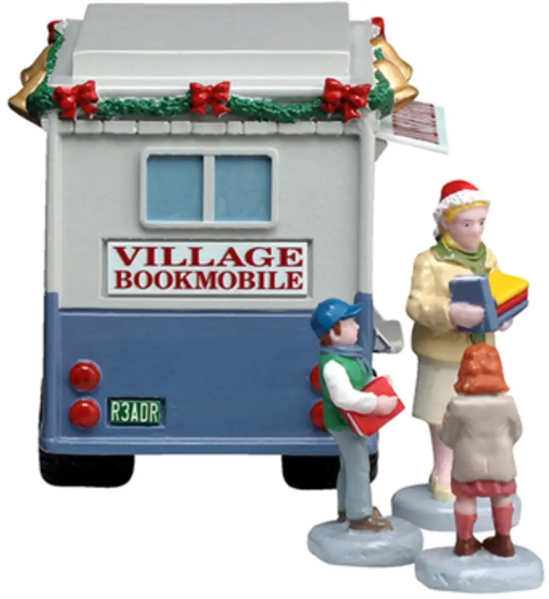 Lemax Bookmobile Kerstdorp Tafereel - Set van 4 - afbeelding 3 van 4