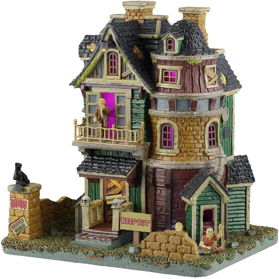 Lemax Spooky Town Undead Manor Verlicht Huisje