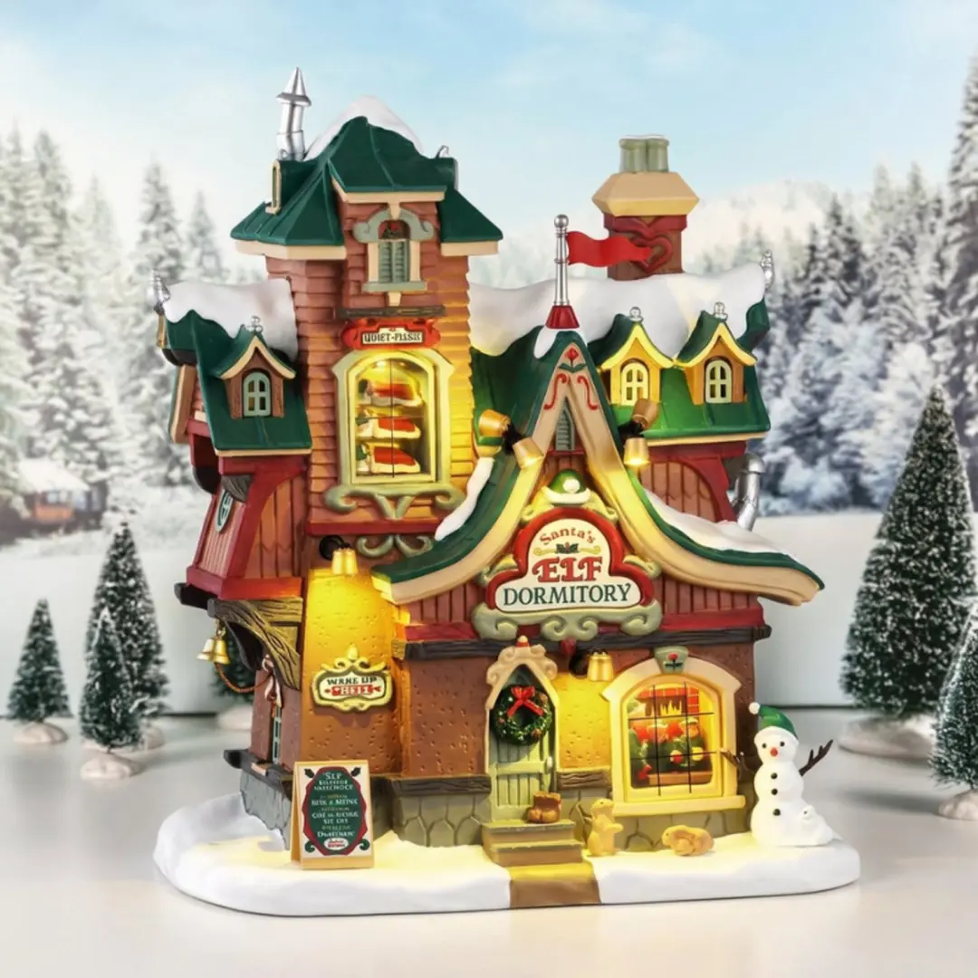 Lemax Santa's Elf Dormitory Kersthuisje - Meerkleurig - afbeelding 6 van 6