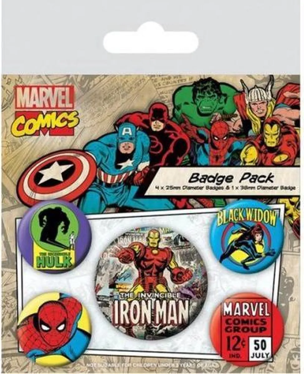 Marvel Iron Man Pin-Backs