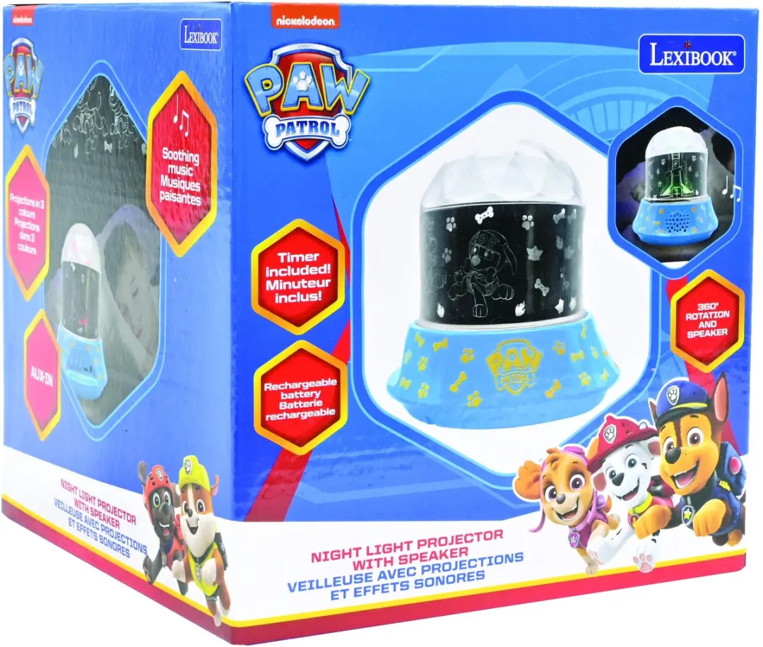 Paw Patrol nachtlampje projector met luidspreker - afbeelding 4 van 5