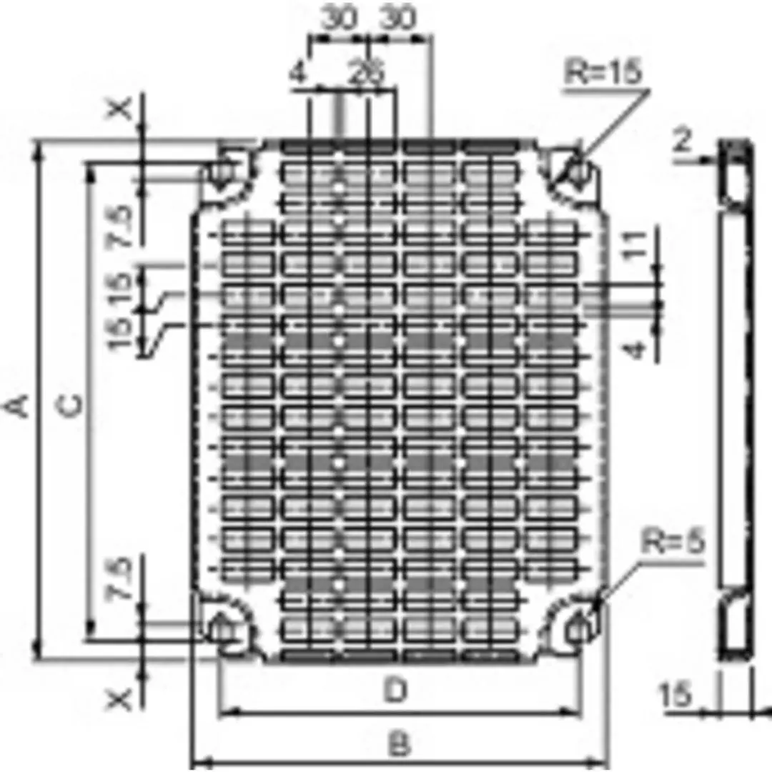 Schneider Electric NSYMR53 Montageplaat
