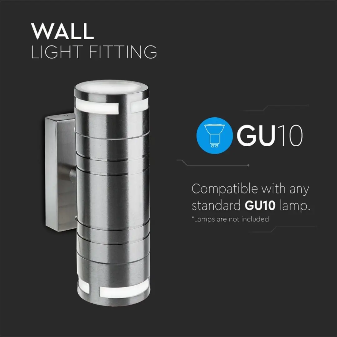 V-TAC VT-7632 Buitenwandlamp - UP/Down - GU10 - IP44 - afbeelding 4 van 6