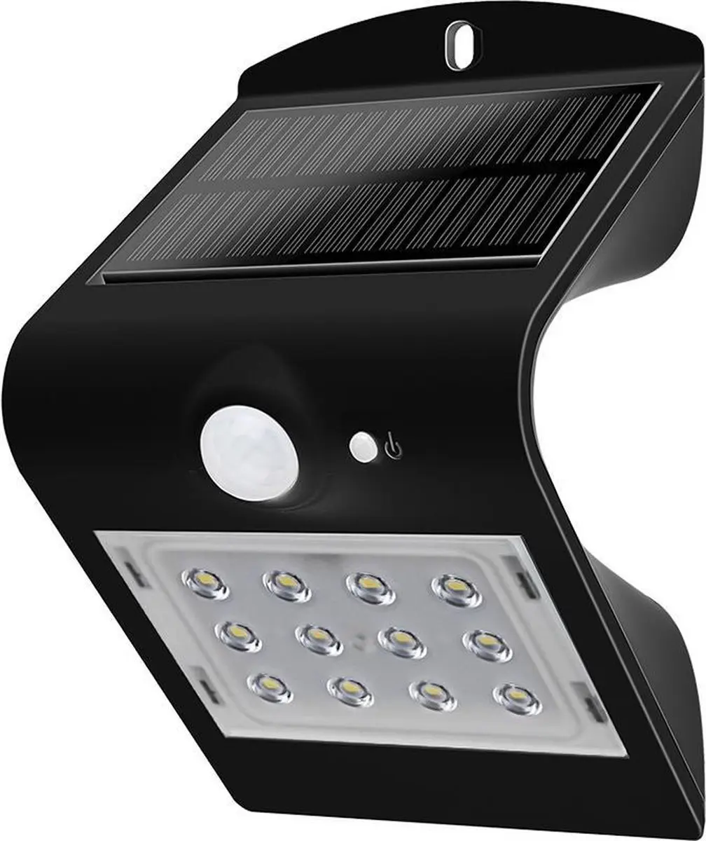 V-TAC VT-767-2-B Solar Wandlamp