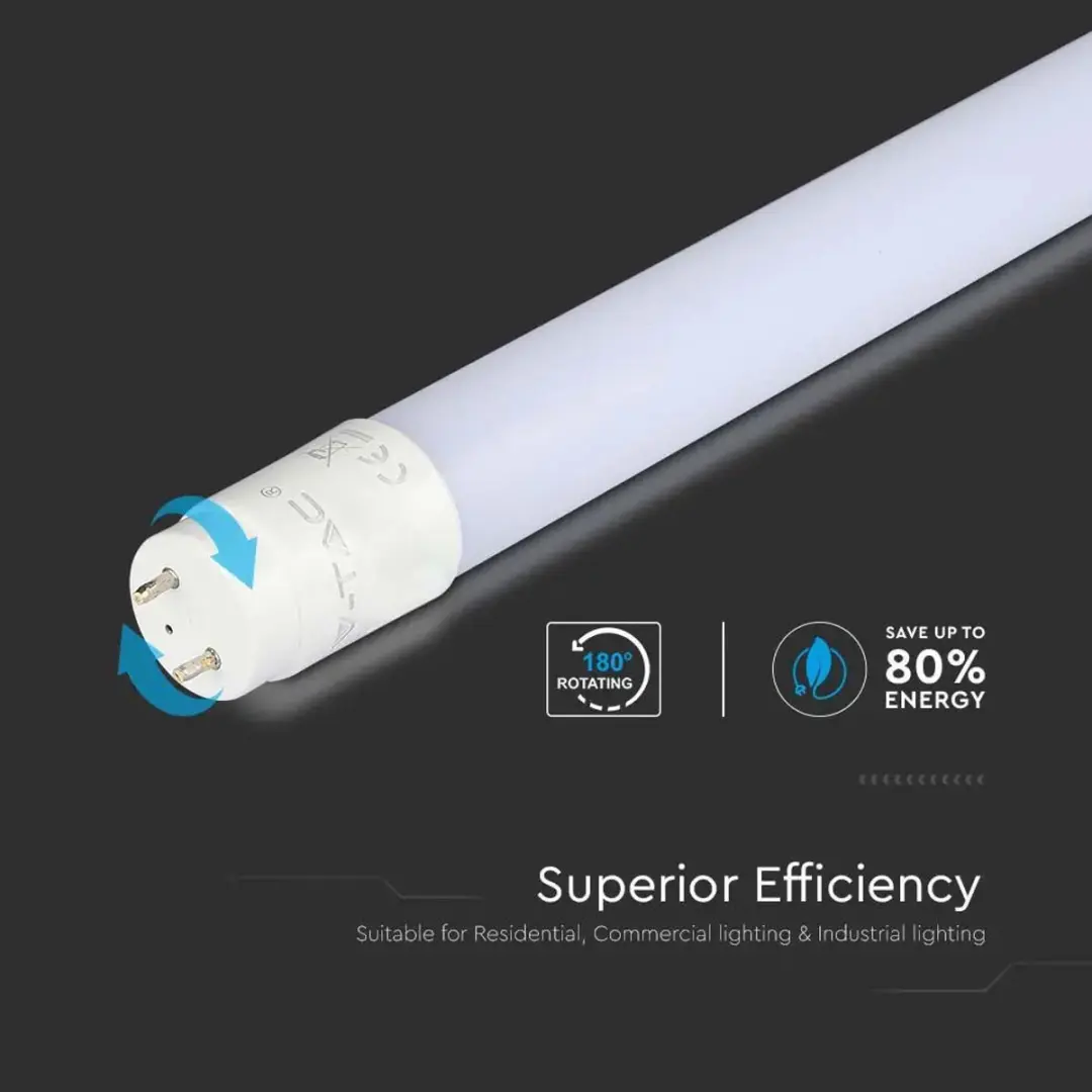 V-TAC VT-122-N LED T8 Tube - 16,5W - 4000K - 120cm - afbeelding 6 van 6