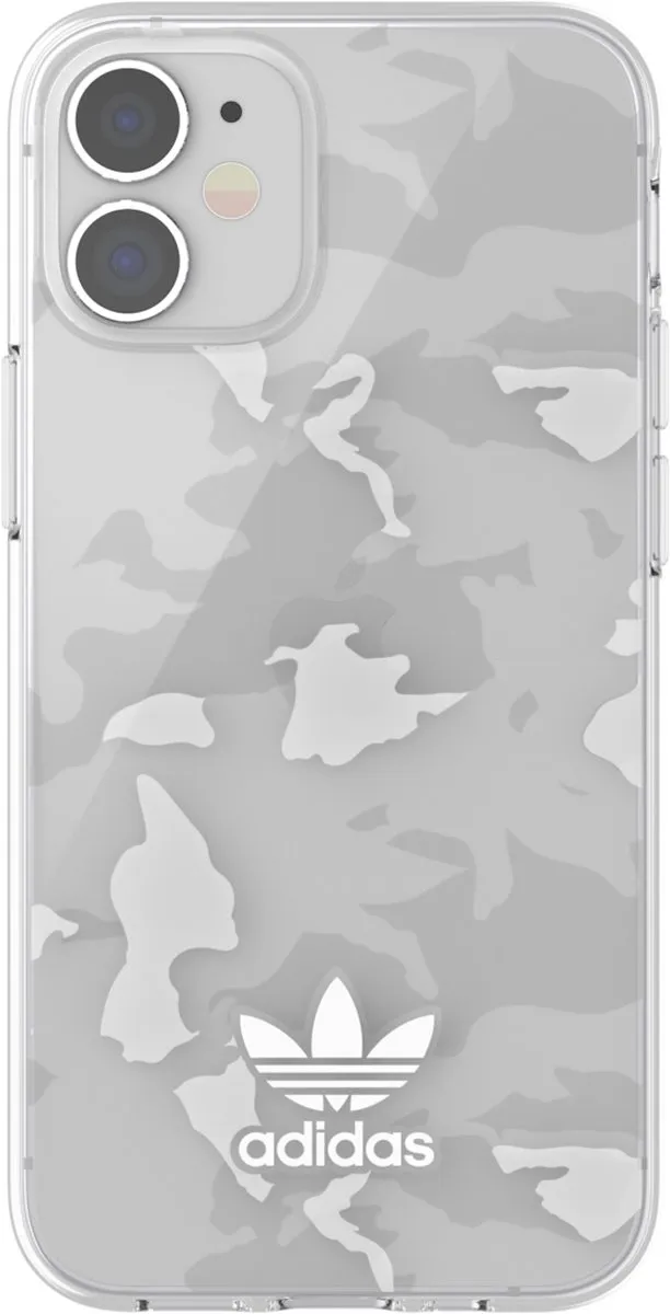 Adidas Snap Case Camo AOP TPU Hoesje iPhone 12 Mini - Transparant