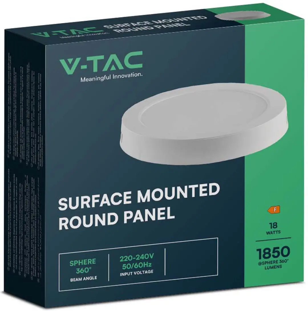 V-TAC VT-60018-RD LED Minipaneel - 18W - 3000K - Wit - afbeelding 6 van 6