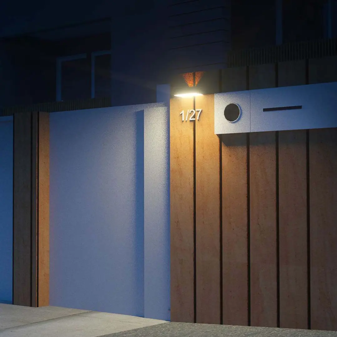 V-TAC VT-403-W Sensor Solar Wandlamp - 3W - 350 Lumen - afbeelding 3 van 6
