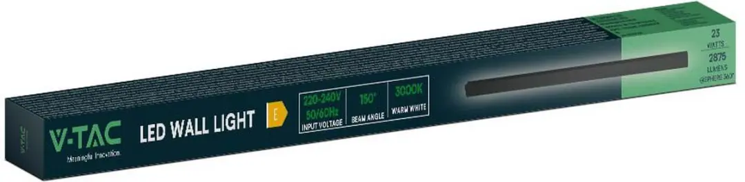V-TAC VT-1178-B LED Wandlamp - 23W - 4000K - Zwart - afbeelding 5 van 6