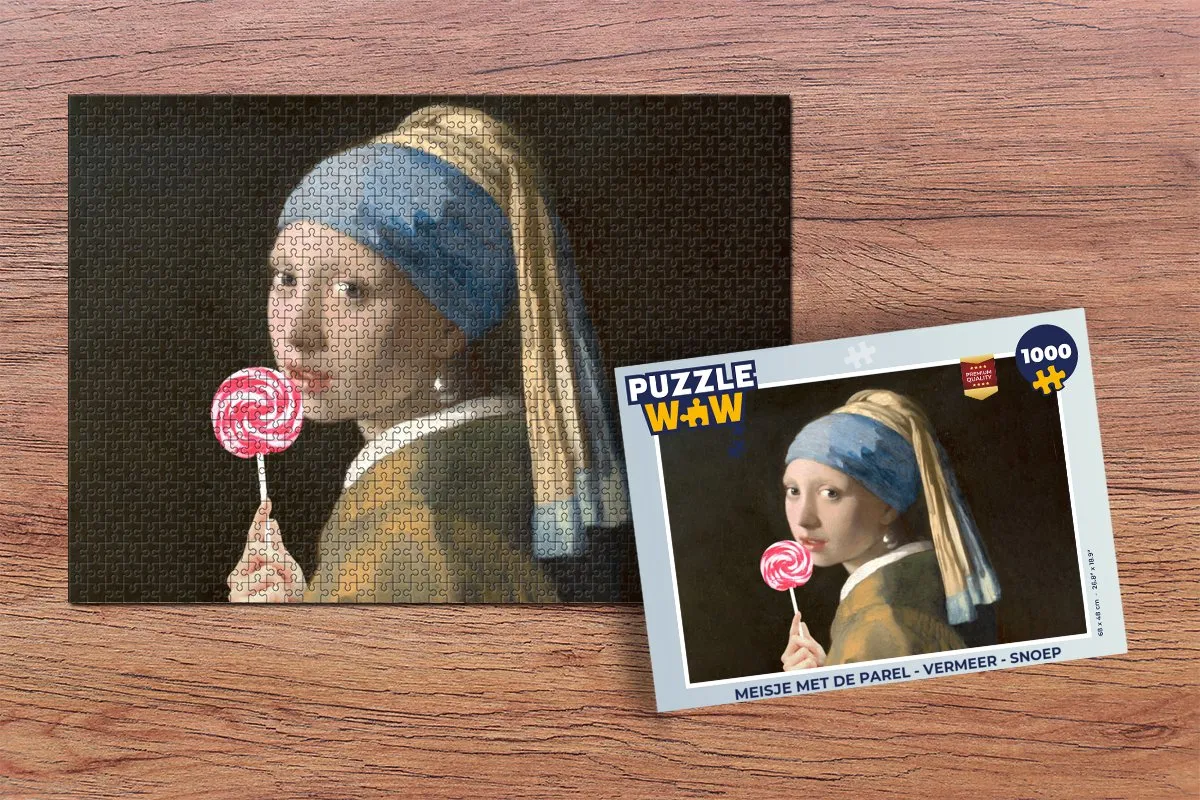 PuzzleWow Vermeer Legpuzzel 1000 Stuks - Multicolor