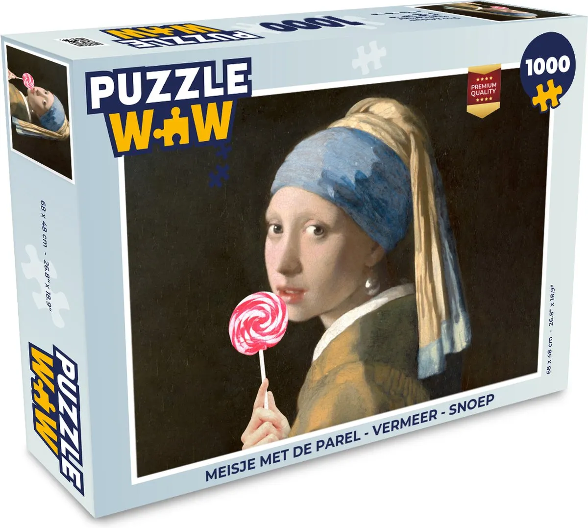 PuzzleWow Vermeer Legpuzzel 1000 Stuks