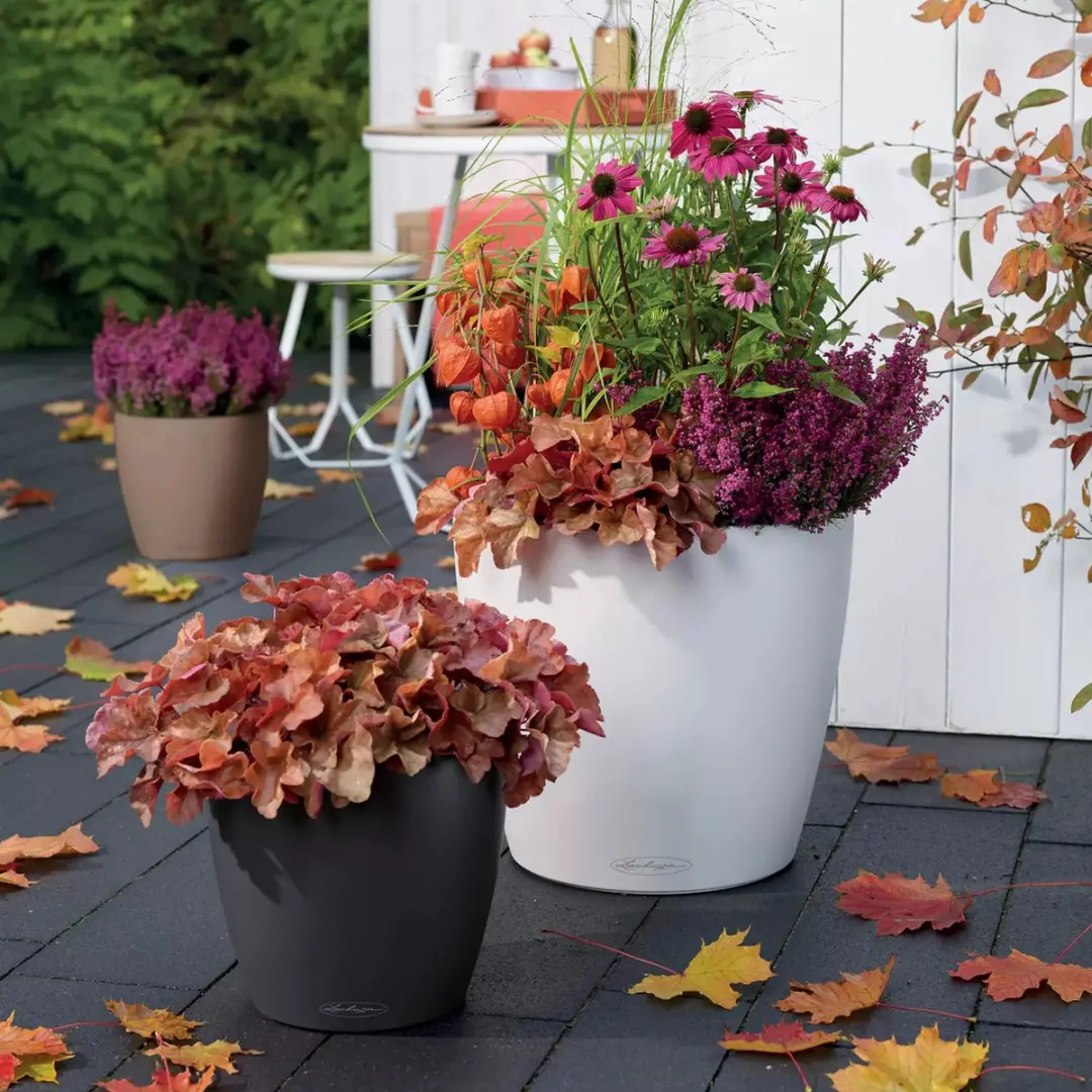 Lechuza Classico Color 35 Plantenbak - 17l - Leisteengrijs - afbeelding 6 van 6