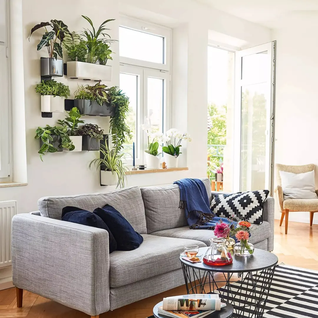 Lechuza CUBE Green Wall Home Kit 14 - Scharlakenrood - afbeelding 6 van 6