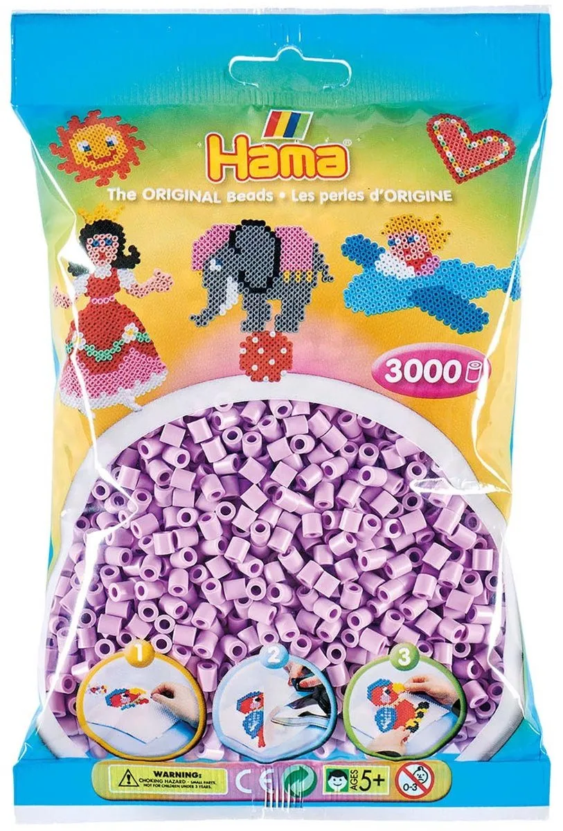 Hama Strijkkralen Pastel Paars 3000 Stuks