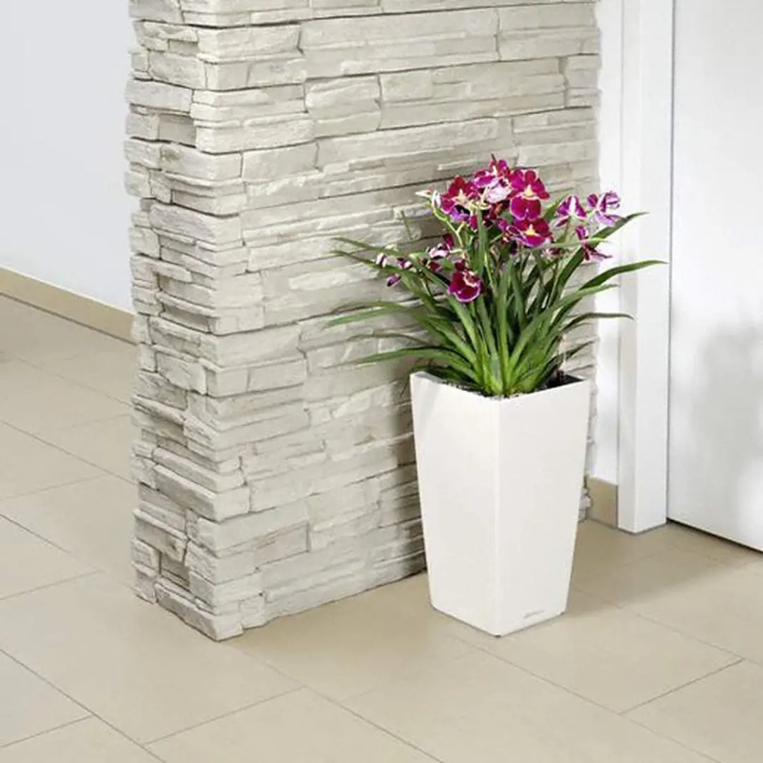 Lechuza Cubico Premium 22 Plantenbak - 6 l - Wit Hoogglans - afbeelding 3 van 6