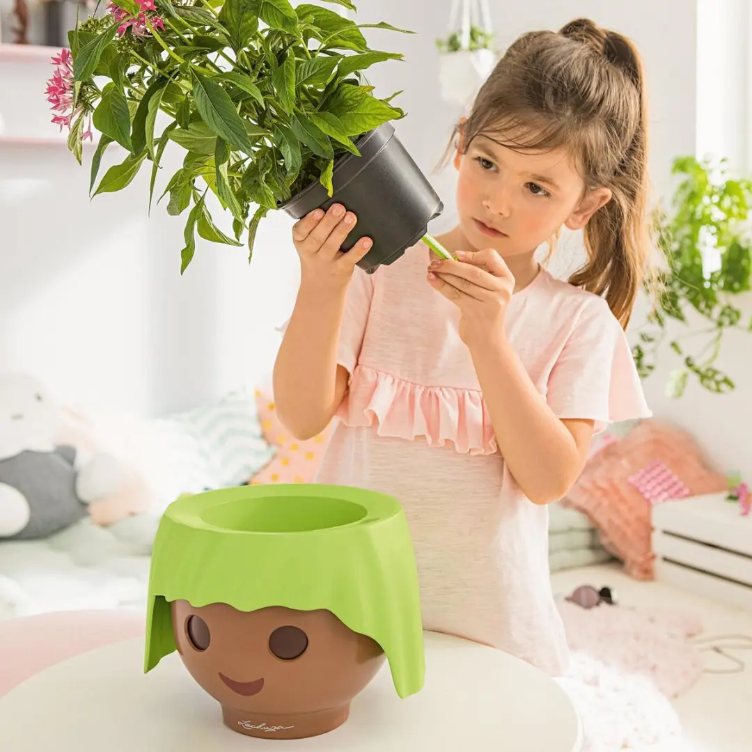 Lechuza Playmobil OJO Plantenbak - All-in-One - Robijnroze - afbeelding 2 van 6