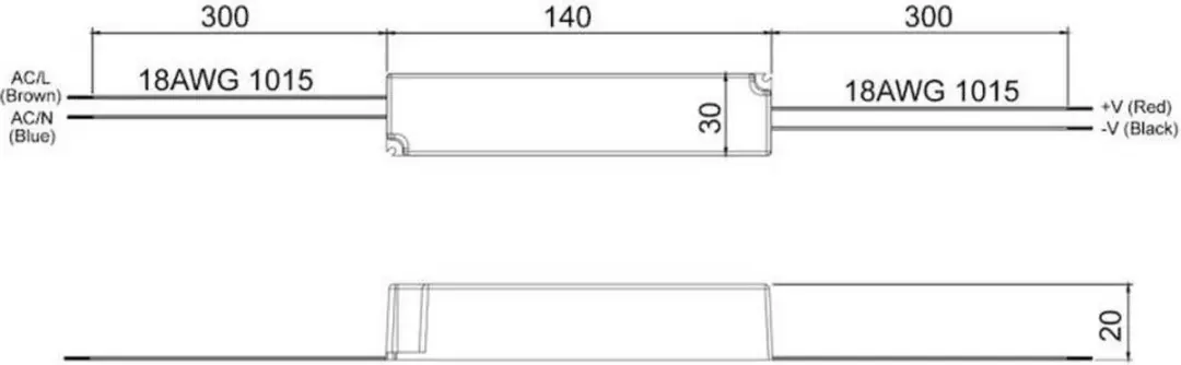 Mean Well LPH-18-12 LED-driver 18W 12V - afbeelding 2 van 6