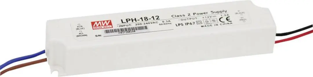 Mean Well LPH-18-12 LED-driver 18W 12V - afbeelding 3 van 6