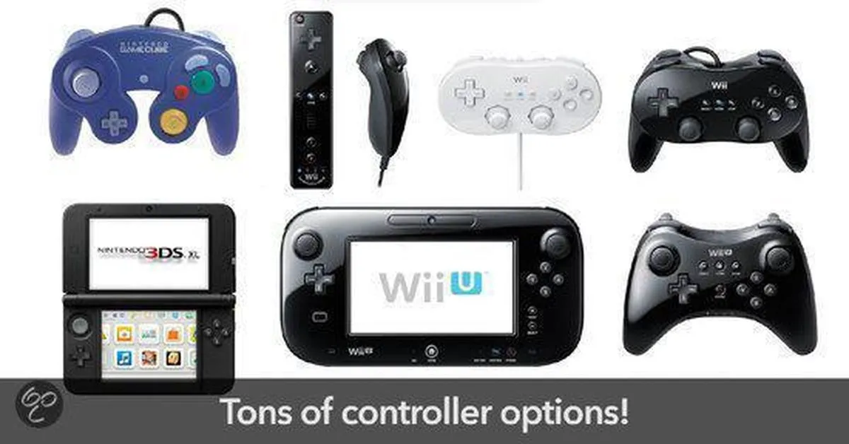 Nintendo Super Smash Bros. Wii U GameCube Controller Adapter Bundel
