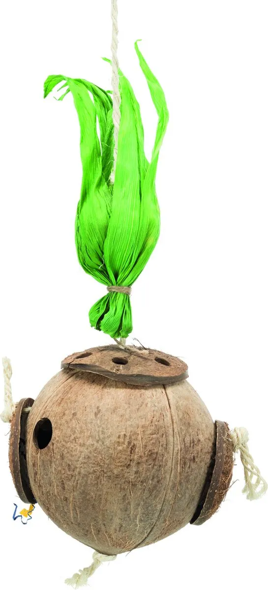 Trixie Hangspeelgoed Vogels Kokosnoot 35cm - Bruin