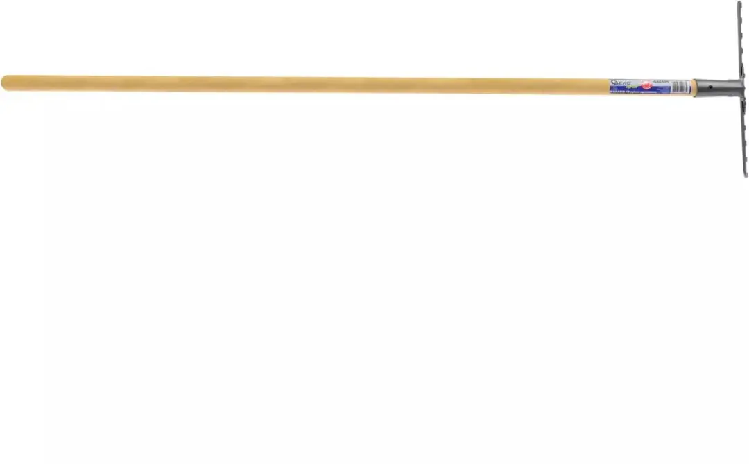 GEKO Hark 12 Tanden met Houten Steel - afbeelding 2 van 3