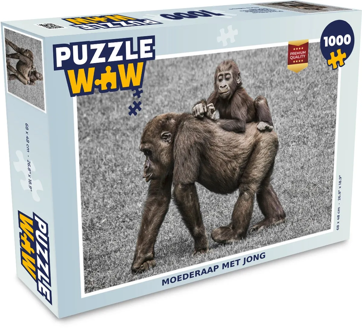 PuzzleWow Apen Landschap Legpuzzel 1000 Stuks