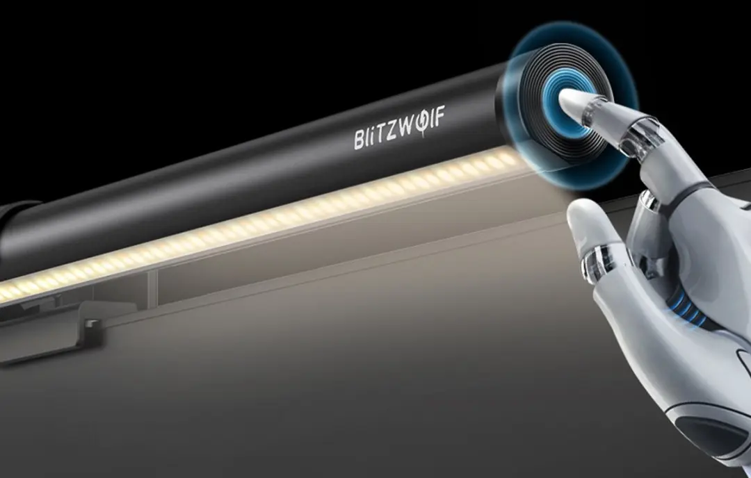 BlitzWolf BW-CML5 Monitorlamp - Draadloos Dimbaar - Zwart - afbeelding 4 van 6