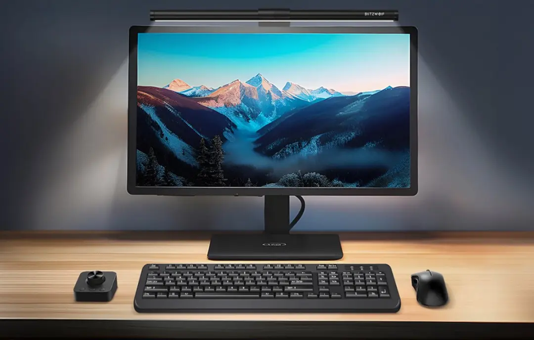 BlitzWolf BW-CML5 Monitorlamp - Draadloos Dimbaar - Zwart - afbeelding 6 van 6