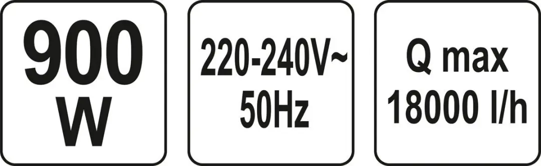 Yato YT-85333 Dompelpomp 900W - 18000 l/h - afbeelding 4 van 6