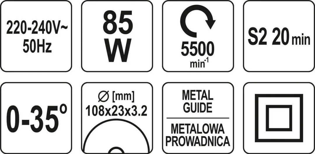 Yato YT-84990 Elektrische Kettingzaagslijper - 85W - 108mm Schijf - afbeelding 2 van 6
