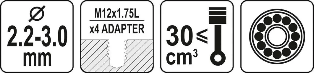 Yato YT-85121 Draadkop Grastrimmer - Gelagerd met Adapters - afbeelding 4 van 4