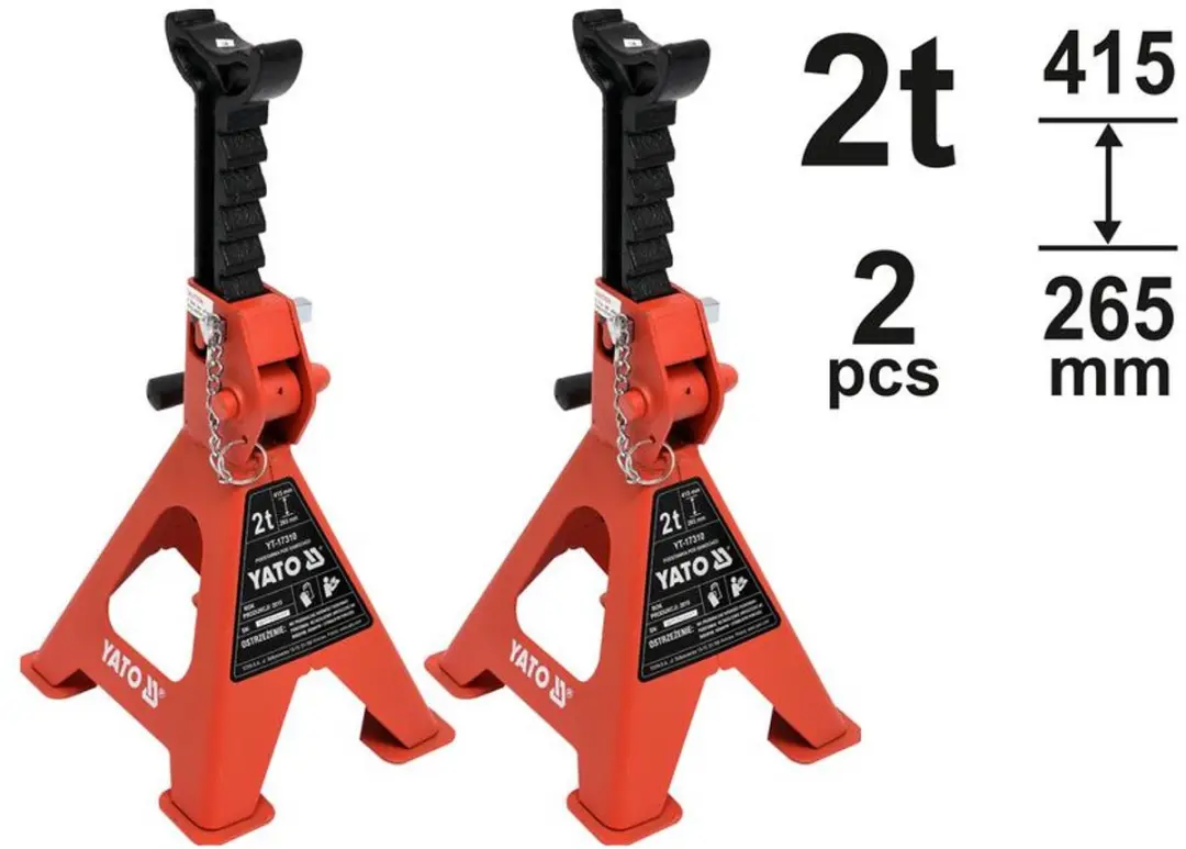 Yato Assteunen YT-17310 - 2 Ton - 2 Stuks - afbeelding 4 van 4