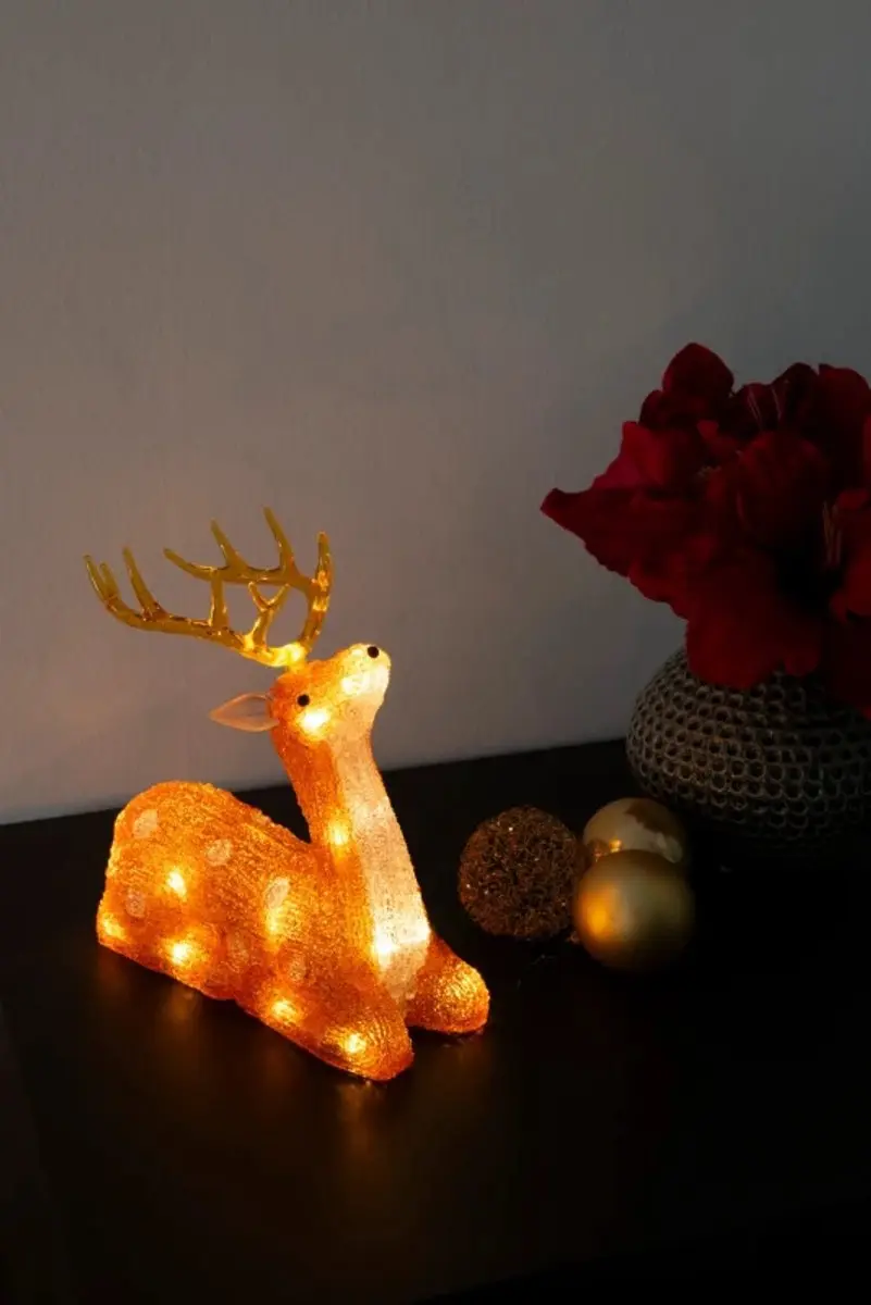 Konstsmide Acrylfiguur Rendier LED 21.5 x 22cm - afbeelding 5 van 6