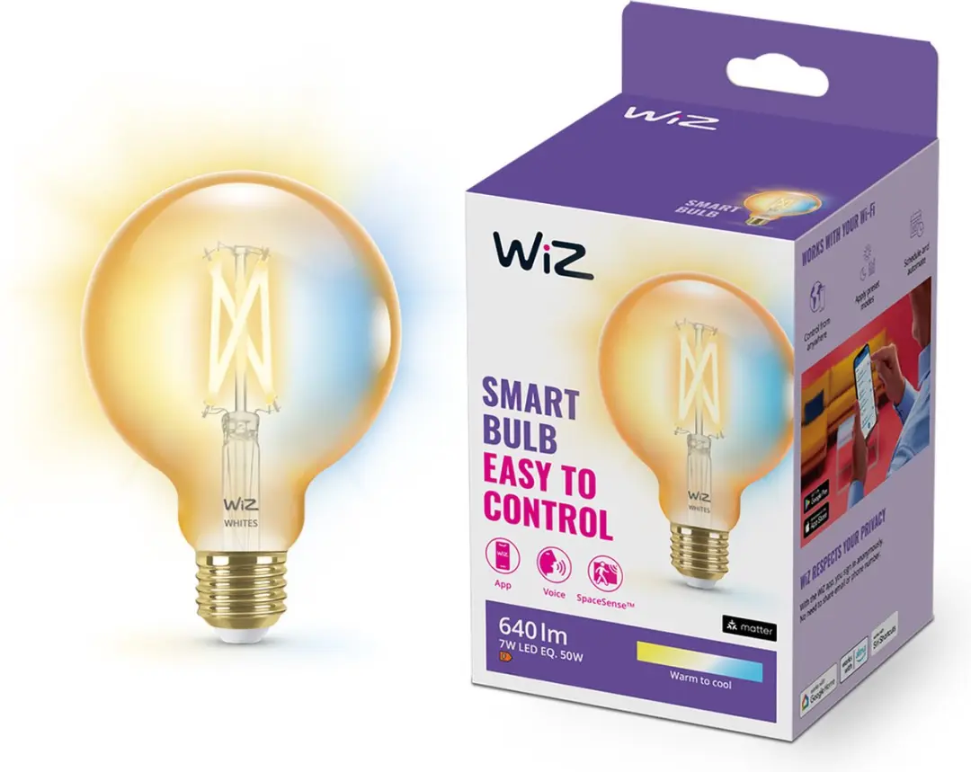 WiZ Filament Lamp G95 E27 Slimme LED