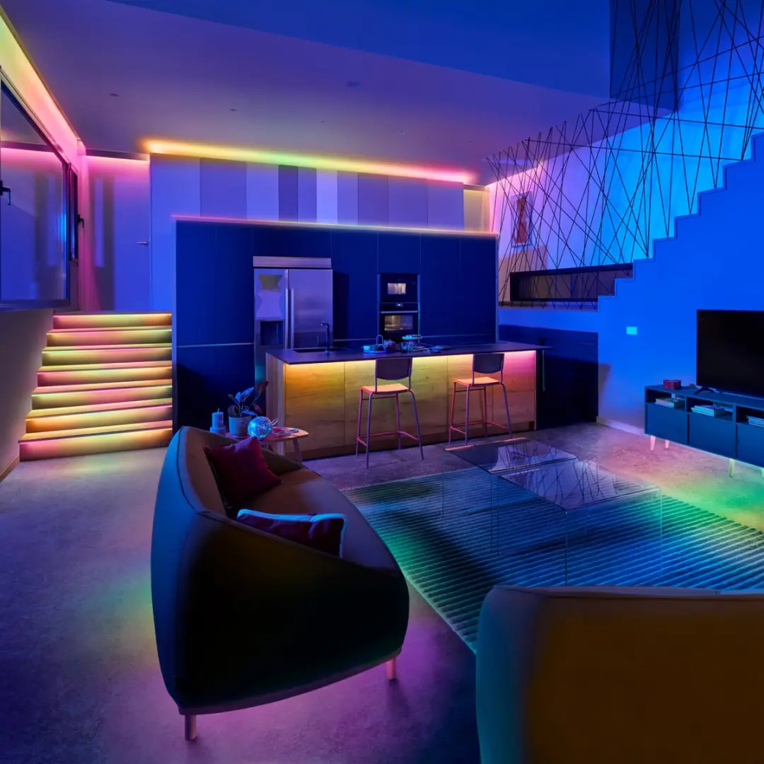 WiZ RGBIC LED Strip 4m - 16 Miljoen Kleuren - afbeelding 3 van 6