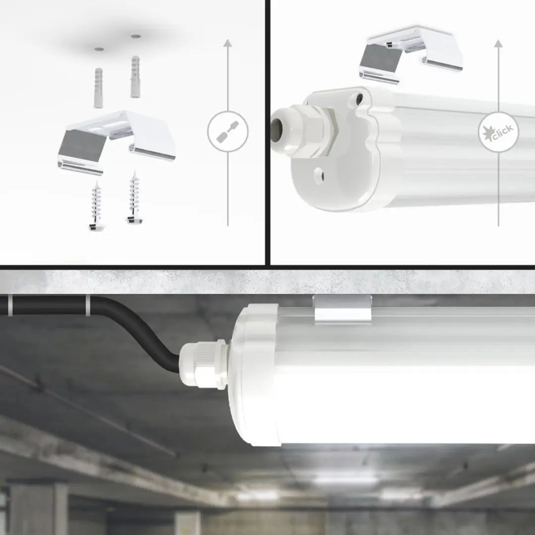 V-tac LED TL Armatuur 150cm 48W 4000K - 6-Pack - afbeelding 5 van 6