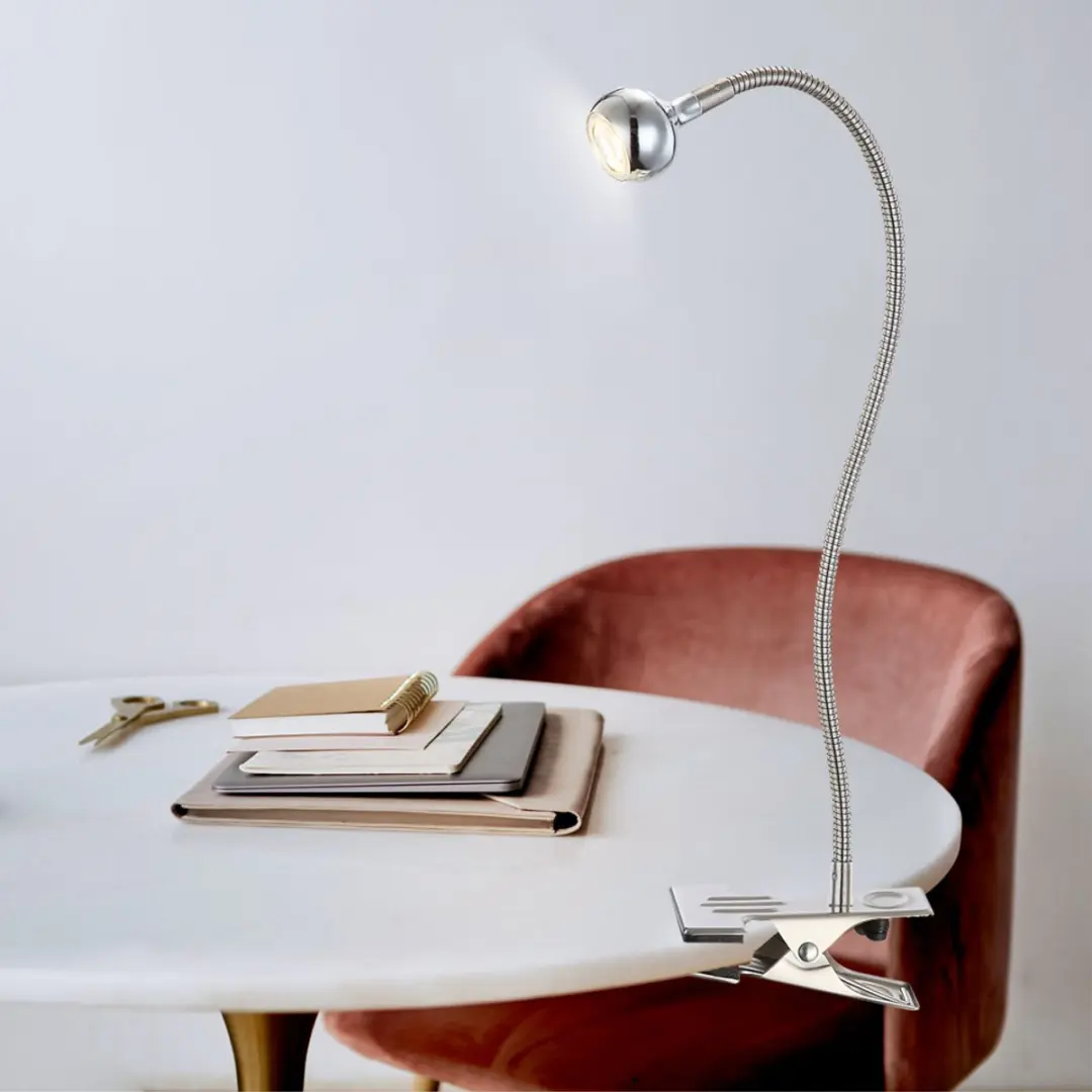 Globo Serpent Klemlamp 24109K - Nikkel - afbeelding 6 van 6
