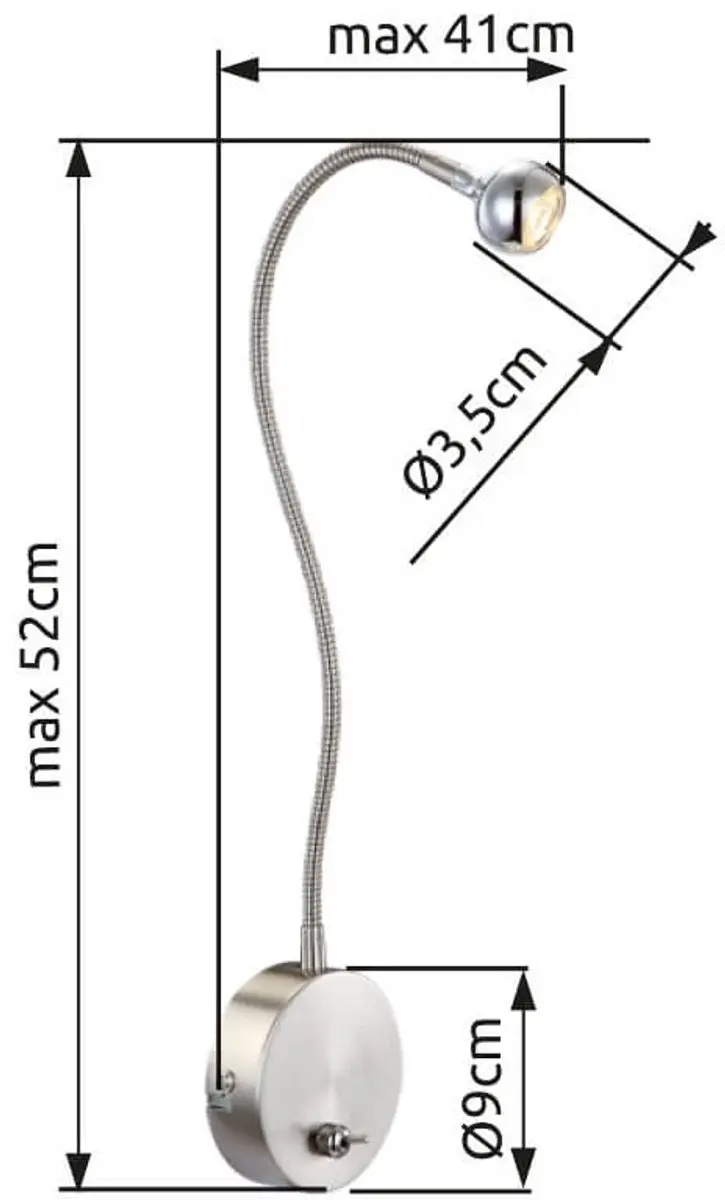 Globo Serpent Klemlamp 24109K - Nikkel - afbeelding 4 van 6