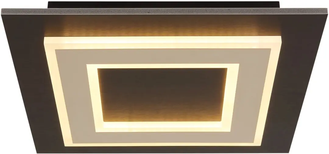 Globo Jayden Plafondlamp 48033A-24 - 24W - 32x32cm - Zwart - afbeelding 4 van 6