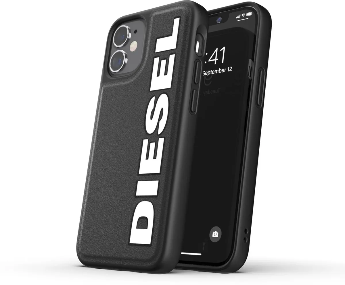 Diesel Moulded Case kunststof hoesje voor iPhone 12 mini - zwart