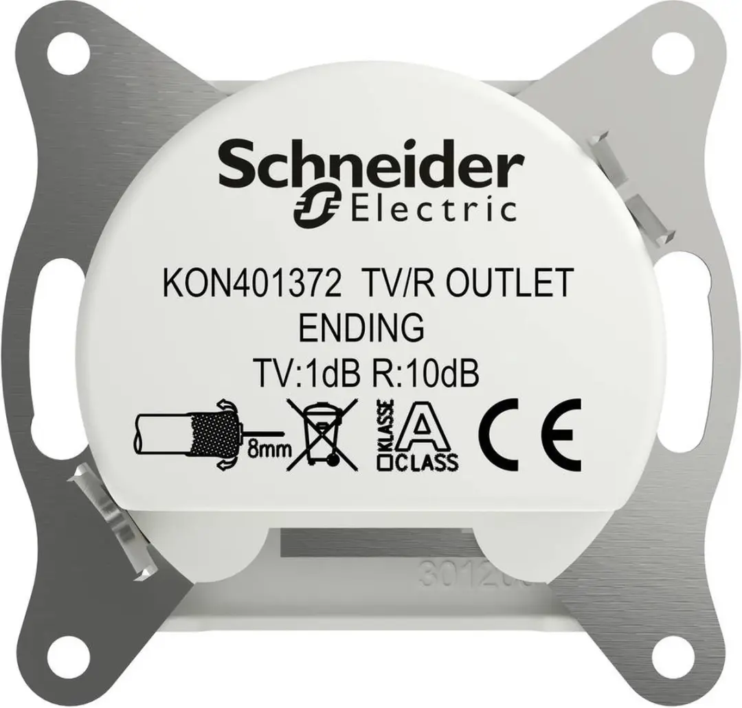 Schneider Electric Asfora EPH3300721D TV-R Outlet - Wit - afbeelding 2 van 5