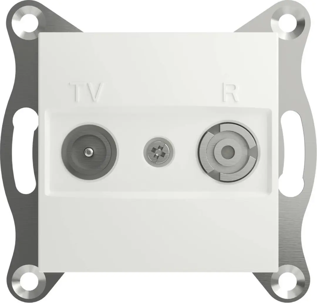 Schneider Electric Asfora EPH3300721D TV-R Outlet - Wit - afbeelding 5 van 5