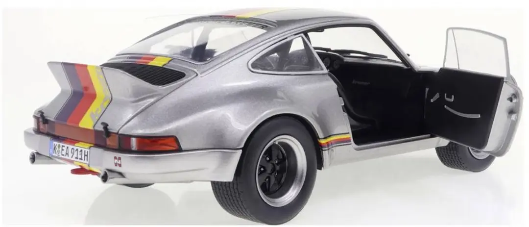 Solido Porsche 911 RSR Kremer 1973 1:18 zilver - afbeelding 6 van 6