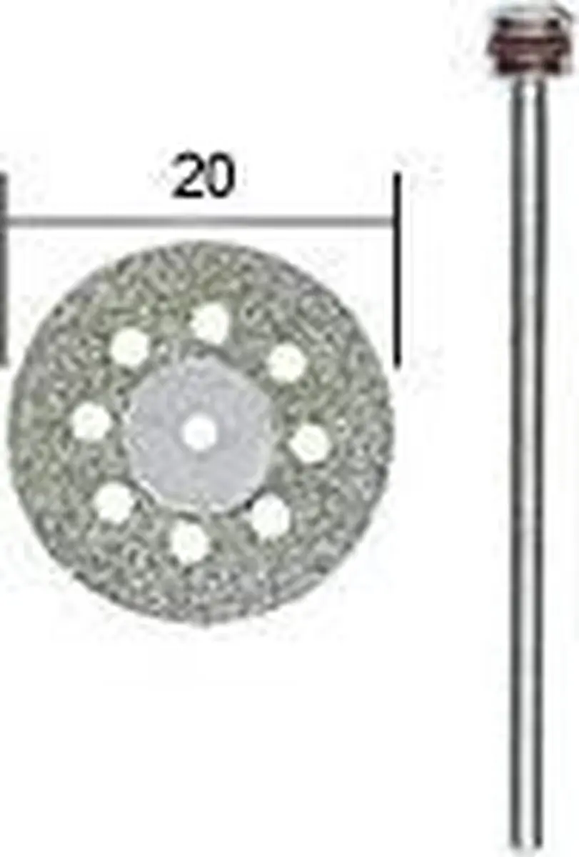 Proxxon Micromot 28 844 Doorslijpschijf diamantbezet Ø20mm
