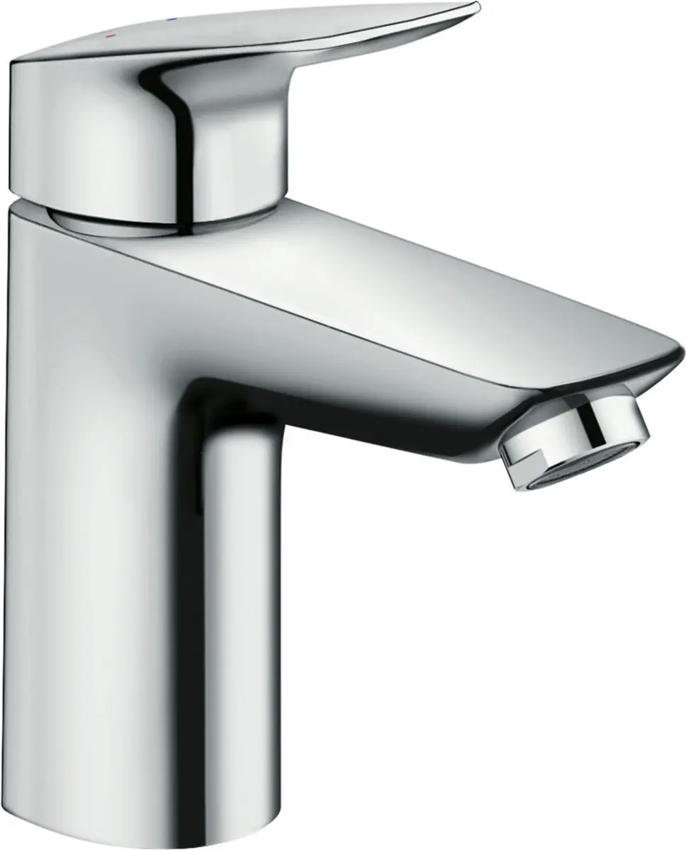 Hansgrohe MyCube 1-gats wastafelkraan l-size met waste m. vaste uitloop voorspro