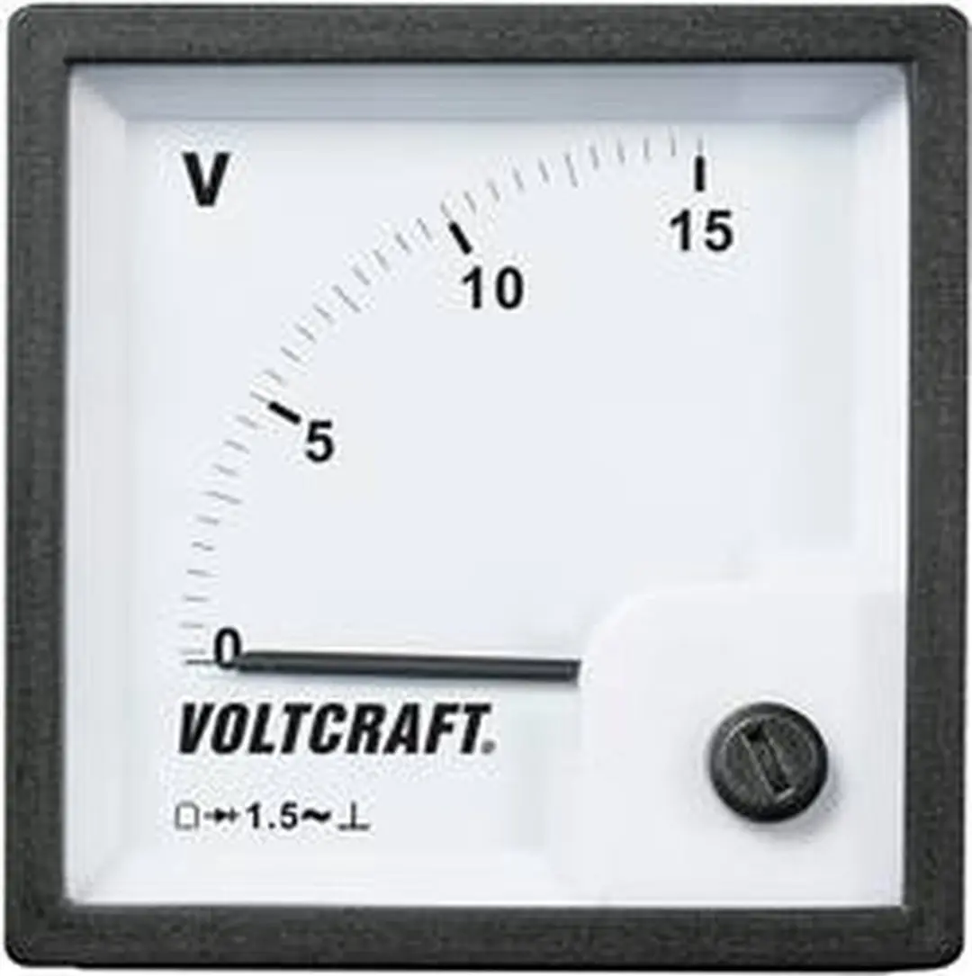 Voltcraft AM-72x72/15V Analoog Inbouwmeetinstrument