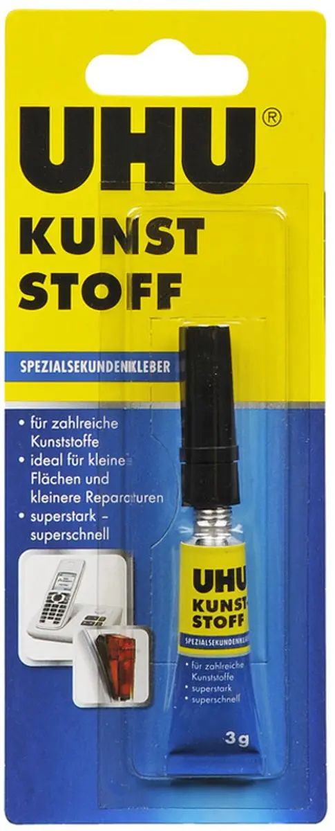 UHU Speciale secondelijm kunststof, 3 g tube